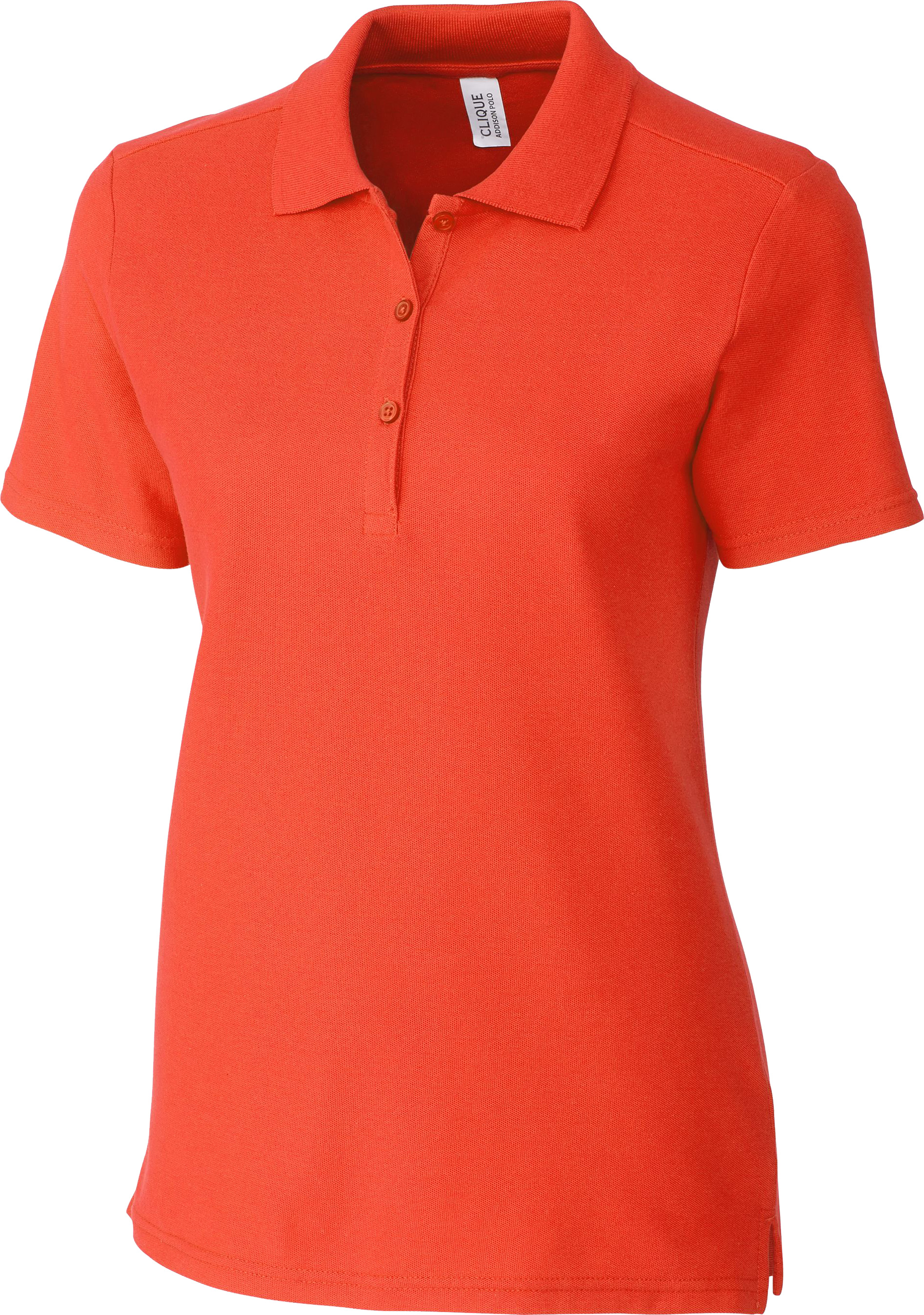 Polo orange femme hot sale